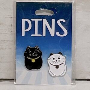 NEW Lucky Cat Enamel Pin Set PRICE FIRM